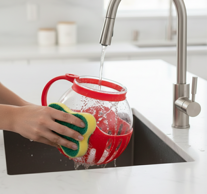 Microwave Glass Popcorn Popper