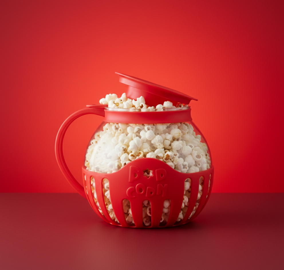 Microwave Glass Popcorn Popper