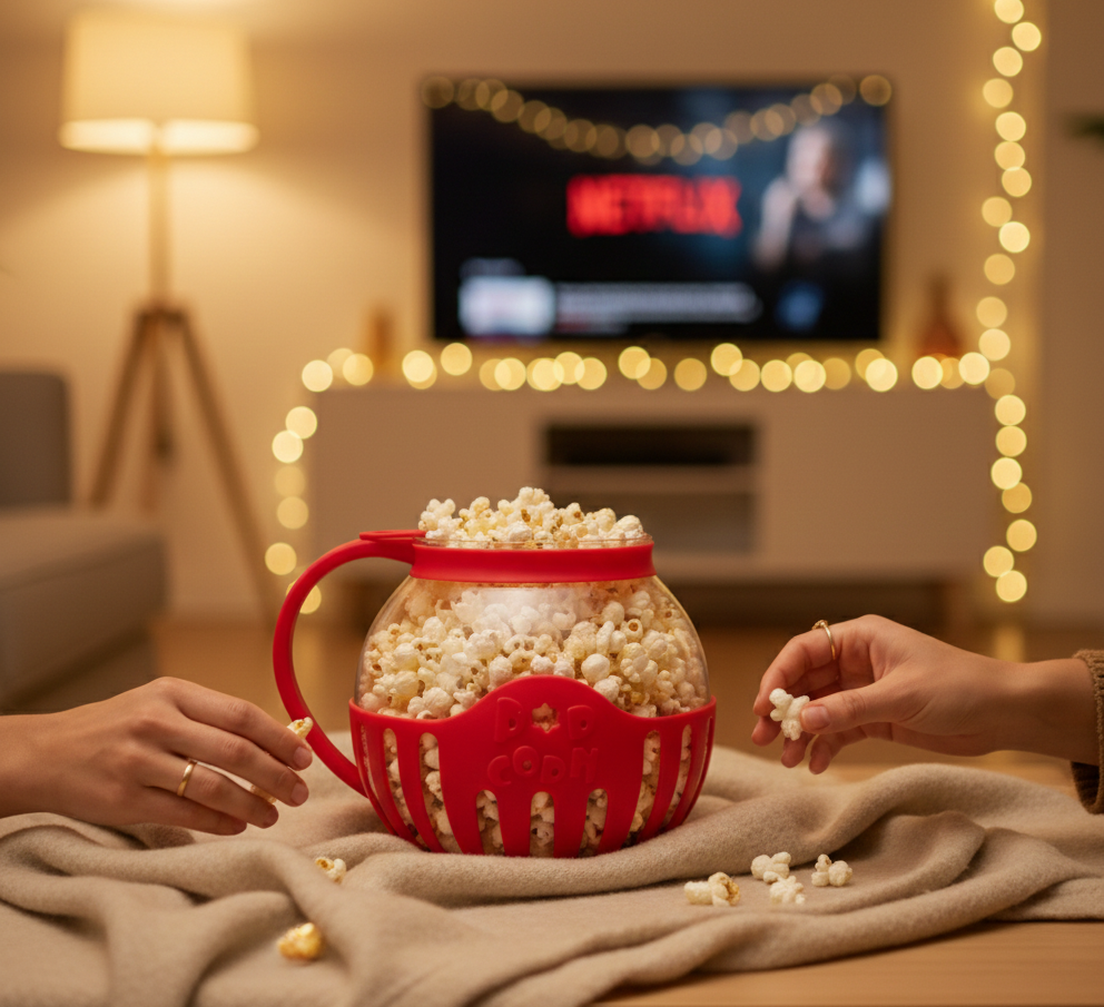 Microwave Glass Popcorn Popper